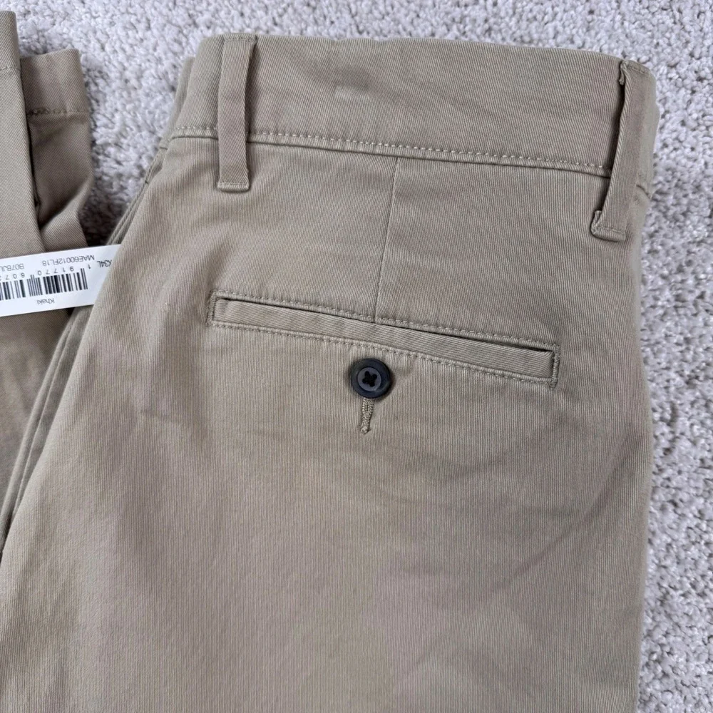 Amazon Essentials Mens Slim Fit Khaki Chinos Pants 33x34 NEW‎